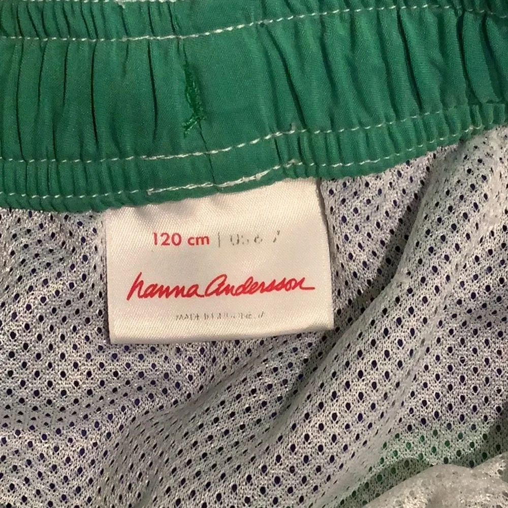 Hanna Andersson - Swim Trunks - Boys’ - Green/Navy - Size US 6/7- Swimwear